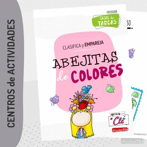 Cajas de tareas Abejitas de Colores