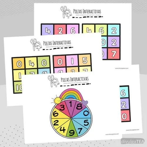 Juegos Matemáticos Sumas de Arco Iris con Tablero